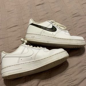 Nike Air Force 1s with LV
